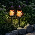 thumbnail image 5 of Solar Halloween Lights Outdoor Resin Ground Stake 18 Inch Pathway Decor with Amorphous Silicon Panel, 5 of 7