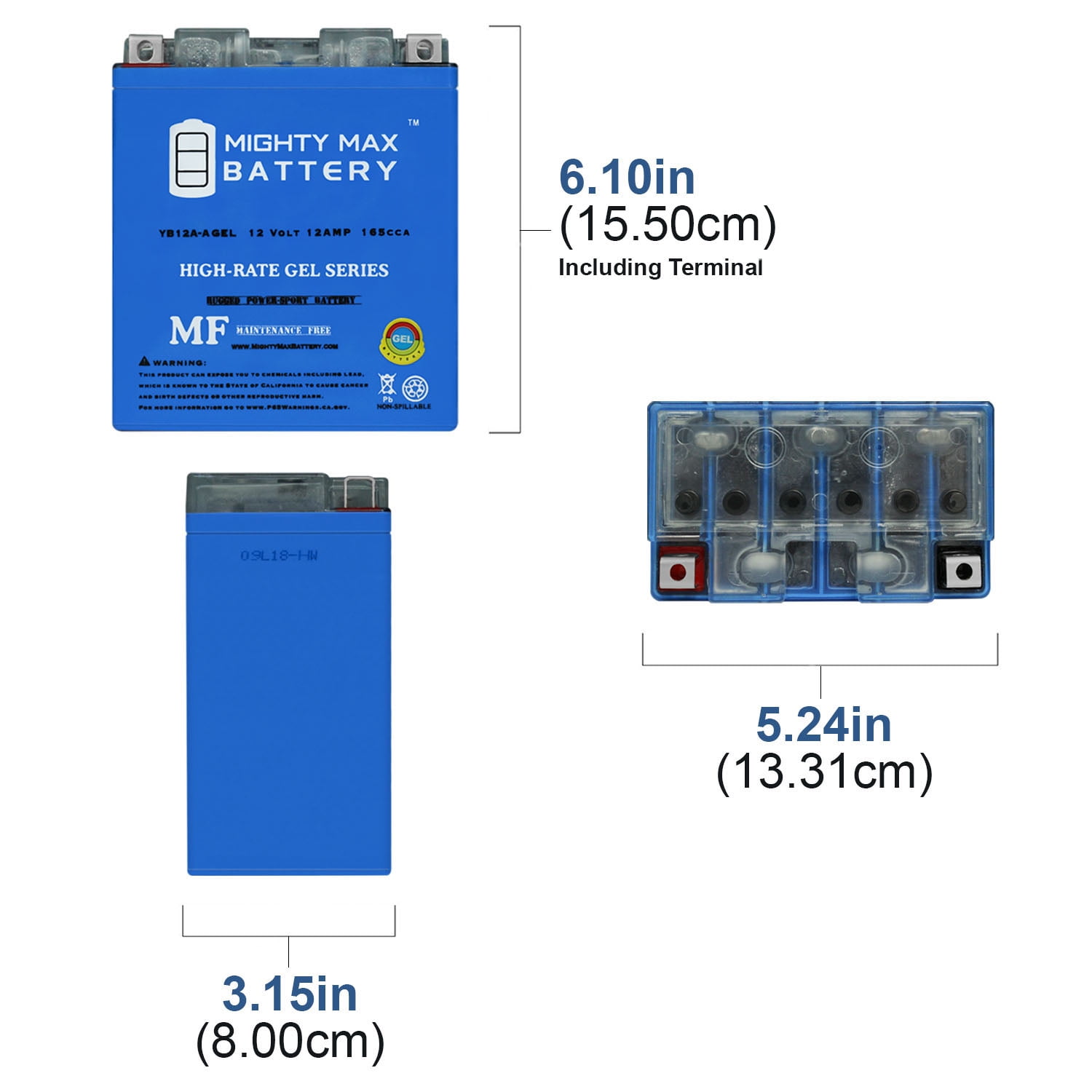 MIGHTY MAX BATTERY YTX20L-BS GEL Replacement Battery Compatible With Kawasaki 1500 Sxr Stx160 Ultra 160 17 23 Max4089253