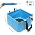thumbnail image 3 of 18L Folding Fishing Box Multifunctional Portable Bucket Large Volume Bucket Water Container for Camping Hiking Home Use Fishing Case Fishing Container, 3 of 8