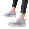thumbnail image 4 of VBARHMQRT Female Hiking Shoes Women Sports Shoes Summer New Pattern Fashion Mesh Breathable Comfortable Non Slip Lace up Shoes Womens Casual Shoes for Jeans Black Business Casual Shoes Women, 4 of 9