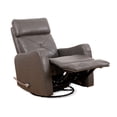 thumbnail image 3 of CoalComfort Zero Wall Swivel Recliner -Charcoal Leather, 3 of 3