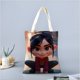 thumbnail image 2 of Vanellope Bolso de tela con estampado de lienzo para mujer, bolsa de compras reutilizable y estética, con cremallera interior, regalo para mujer,40*45cm., 2 of 6