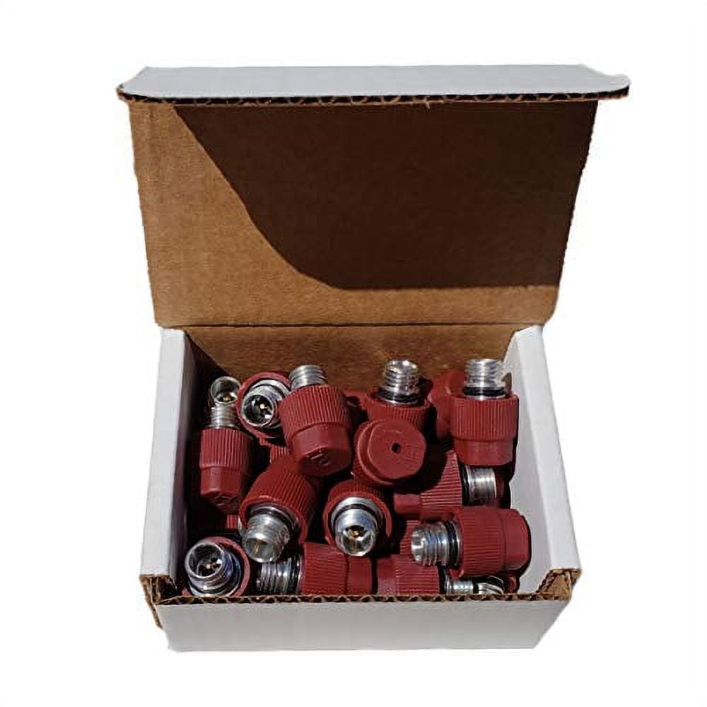 25 Pack) High Side A/C Charge Port, Service Valve Includes Caps 