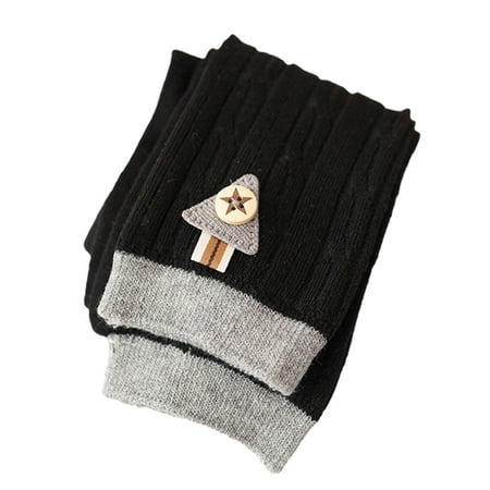

Chaoren 1-4 Years Girls Leggings Stretchy Keep Warm Casual Solid Color Long Trousers for Home