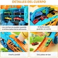 thumbnail image 3 of Dinosaurios de Juguetes Camión de Dinosaurio Transportador de Automóviles con Deslizante Plegable, Juguetes de Regalo para Niños y Niñas, 3 of 6