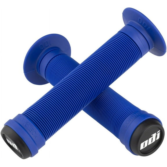 ODI Longneck ST Grips 135mm Blue Flangeless Mushroom Rib Pattern