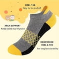 thumbnail image 3 of COOPLUS Boys & Girls Socks Ankle Cotton Sock Soft Low Cut Socks For Little Big Kids 6 Pairs, 3 of 7