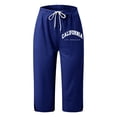 thumbnail image 3 of Pantalones deportivos de cintura media para mujer, cintura elástica, poliéster y spandex, estilo informal y estilizado, tallas S-XXL, 3 of 3