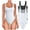 Black Grey White, variant on Women's 3 Piece Bodysuits Sexy Ribbed Sleeveless Square Neck Shapewear Bodysuits