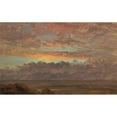 thumbnail image 2 of Frederic Edwin Church 18x13 Black Ornate Wood Framed Double Matted Museum Art Print Titled - Looking Across the Hudson Valley, New York (ca. 1867), 2 of 5