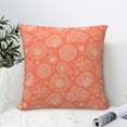 thumbnail image 4 of Wukai The Marine Theme With Beautiful Corals Premium Polyester Fleece Pillow Covers with Hidden Zipper Closure,Luxuriously Soft and Durable-20"x20", 4 of 7