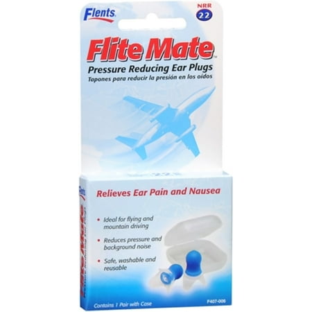 6 Pack - Flents FLITEMATE Pressure Reducing Ear Plugs 1 Pair