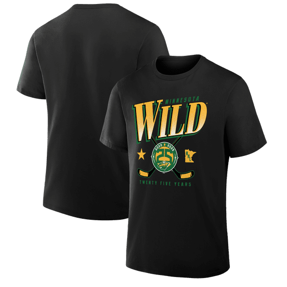 Men's Fanatics Black Minnesota Wild Legacy T-Shirt