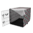 thumbnail image 3 of Romantic Dog Crate Cover, Valentine's Day Pattern with Bullseye Circles Love Ornate Heart Shapes, Easy to Use Pet Kennel Cover for Medium Large Dogs, 35" x 23" x 27", Multicolor, by Ambesonne, 3 of 6