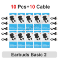 thumbnail image 3 of Versión global 3/6/10 piezas Xiaomi Auriculares Mi True Wireless Earbuds Basic 2 Auriculares Bluetooth Auriculares de música para gimnasio Running, 3 of 5