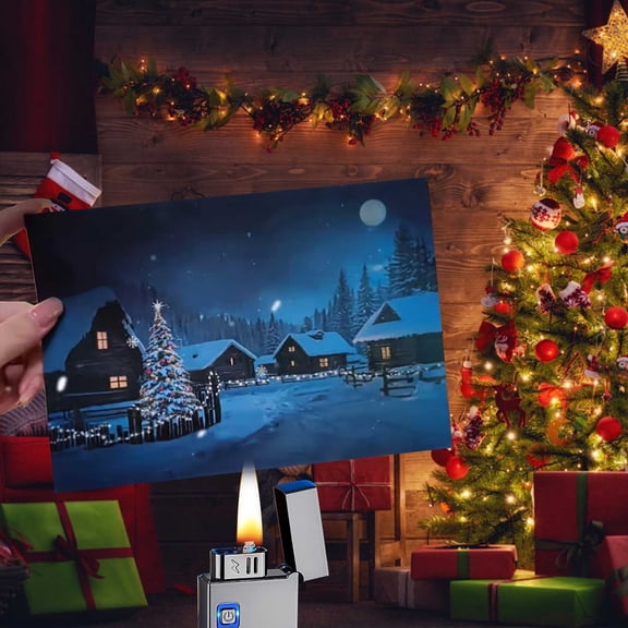 Hometravel Temperature Changing Christmas Cards, Heat Reactive Holiday Greeting Cards, Magic Reveal Surprise Night Cards with Envelopes for Gift Exchange