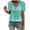 Sky Blue, variant on JIUKE Plus Size Eyelet Tops for Women Short Sleeve Round Neck Summer Casual Loose Beach Tee Shirts