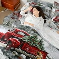 thumbnail image 4 of Manfei Teens Red Truck 7-Piece Twin Bedding Sets,Merry Christmas Bedding Comforter Set,Animal Dog Breathable Sheet Sets,Ultra Soft Home Decor,Reversible, 4 of 8
