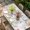 Green Pink Grey, variant on Pink Purple Flower Table Cloths for 3 Foot Rectangle Tables, Spring Farmhouse Floral Leaf Wood Grain Patio Waterproof Elastic Fitted Tablecloths, Washable Rectangular Table Cover for Camping
