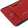 thumbnail image 4 of CD Visor Organizer Bag Multi Function Car Vehicle Pocket ,9 Cd/ Slots Stored Safe Storage Cases For Car Red, 4 of 9