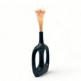 thumbnail image 4 of 15 inch Black Decorative Metal Flower Vase by 90210 Kitchen and Bath, 4 of 6
