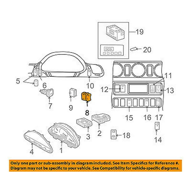 Dodge CHRYSLER OEM Sprinter 2500 Dash Cluster SwitchSwitch Cover