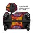 thumbnail image 2 of Gukieu Vintage Patterned Skull Print Suitcase Protective Cover, Elastic Zipper Buckle Suitcase Protective Cover, Suitable for Travel, Business Trip-Large, 2 of 7