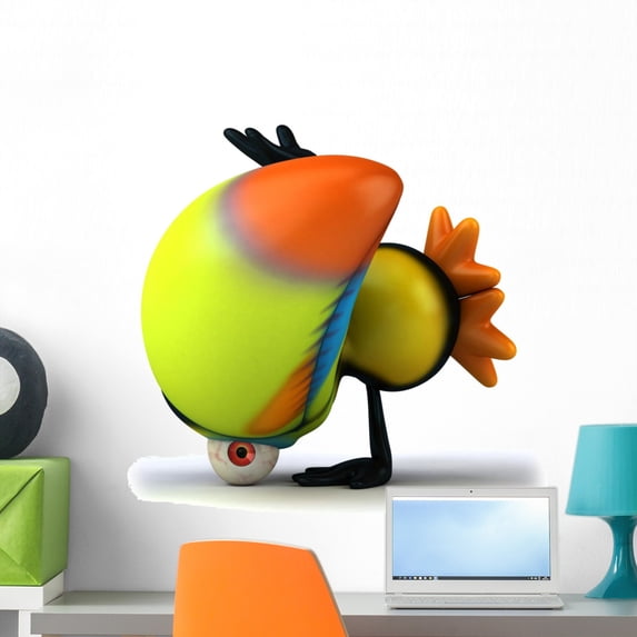 Toucan Wall Decal by Wallmonkeys Peel and Stick Graphic (24 in W x 22 in H) WM275060