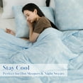 thumbnail image 5 of OIGAE Cooling Comforter for Hot Sleepers and Night Sweats Queen Size Double Sided Cooling Blanket Q-Max 0.45 Breathable Summer Cold Comforter for Bed, 90" x 90", 5 of 8