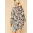 thumbnail image 3 of Animal Print Button Down Lapel Collar Shirt With Chest Pocket S, 3 of 3