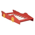 thumbnail image 3 of Gewnee Twin Size Platform Bed,Wood Race Car-Shaped Platform Bed Frame for Kids Child,Red, 3 of 8