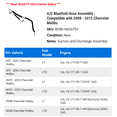 thumbnail image 2 of A/C Manifold Hose Assembly - Compatible with 2008 - 2012 Chevy Malibu 2009 2010 2011, 2 of 2