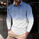 thumbnail image 1 of Blusa y camisa de manga larga con cuello vuelto para hombre, informal, con cuello vuelto, estampado, para fitness, deportiva, de manga larga, de poliéster, 1 of 5
