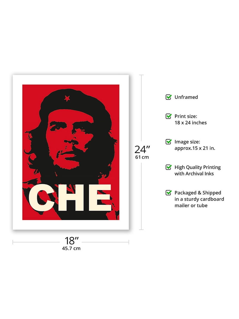 Che Guevara - Marxist Revolutionary - Vintage Political Poster c