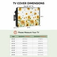 thumbnail image 3 of Outdoor TV Cover 40 to 43 Inches, Vintage Sunflower Bee Gray Plaid Country Farmhouse Waterproof and Weatherproof TV Cover with Remote Control Pocket, Flat Screen TV Cover Protector for Outside TV, 3 of 6