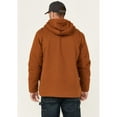 thumbnail image 4 of Lucky Brand Workwear Men's Chore Sherpa Lined Insulated Canvas Hooded Jacket Brown Medium  US, 4 of 4