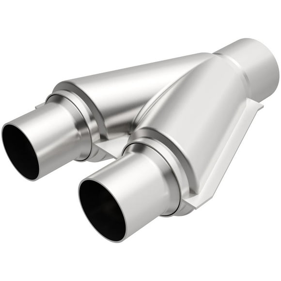 Magnaflow Performance Exhaust Crossover Pipe 10768 Y-Pipe; Stainless Steel; 2-1/2 Inch Diameter Inlet; 2-1/2 Inch Outlet Diameter; 10 Inch Length; Without Converters