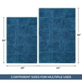 thumbnail image 3 of Superior Non-Slip Washable Bath Rug Set, 20" x 30", 24" x 36", Sapphire, 3 of 12