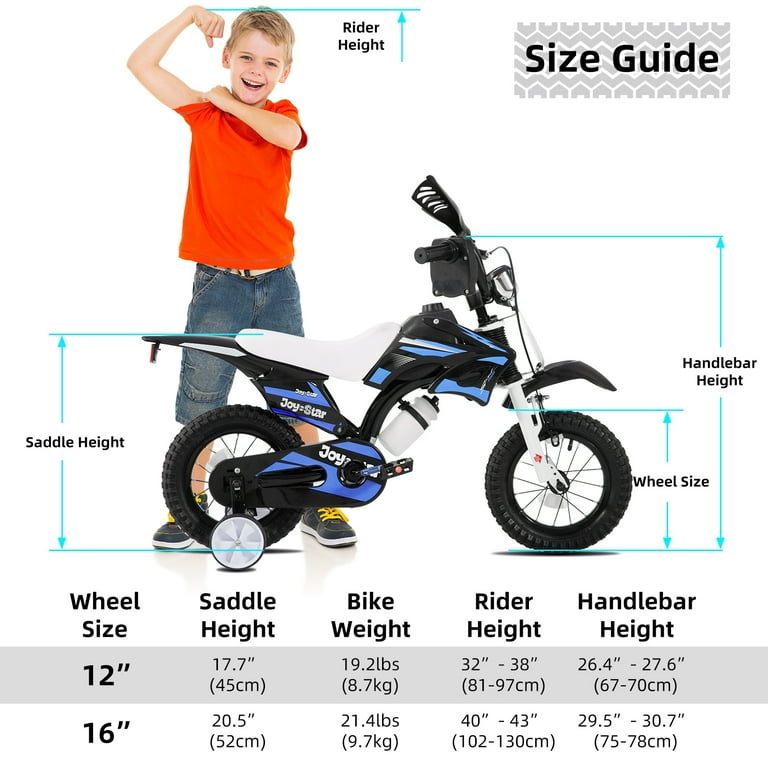 JOYSTAR Motocross Style Kids Bike for Boys Girls Ages 2-4 Years