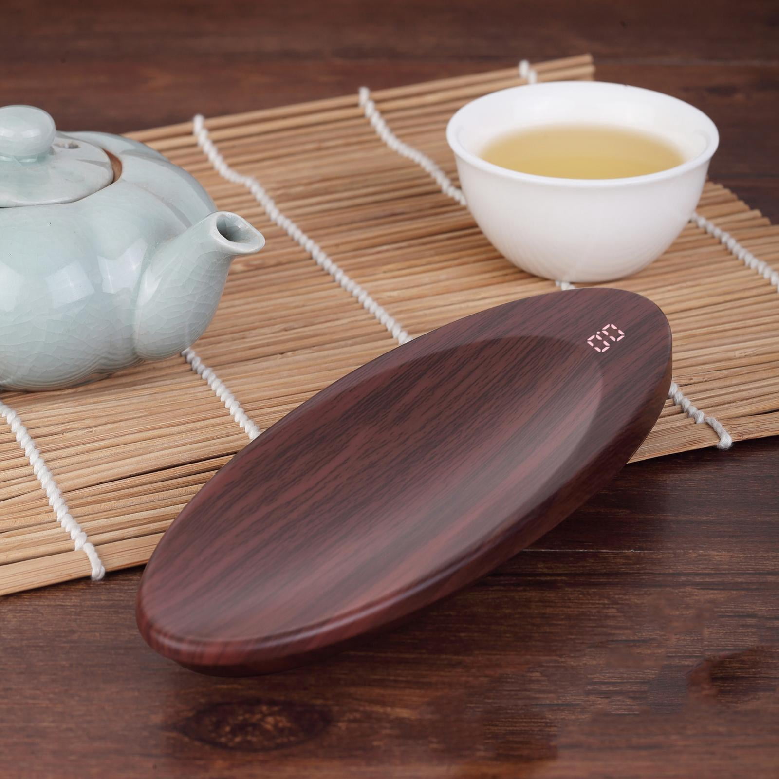 TISHITA Pocket Mini Scale Loose Leaf Tea Scale Modern Design Portable Multifunction Gram Scale Jewelry Scale Food Scale Digital Scale walnut