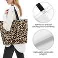 thumbnail image 3 of Fotbe Leopard Print-1 Bolsa Tote Estética de Lona con Estampado para Mujer - Bolsa Reutilizable de Hombro Casual para Vacaciones, Compras, Trabajo y Gimnasio, 3 of 8