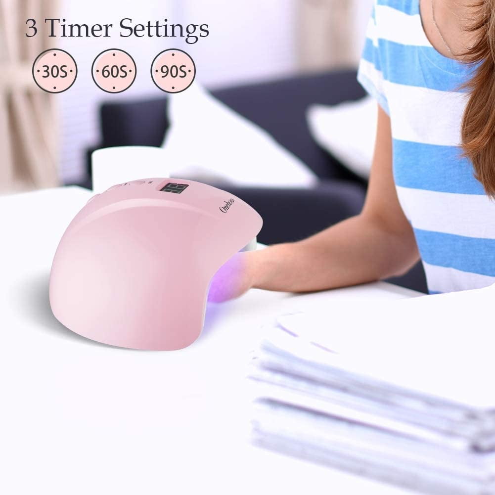 EIMELI 36W Led Nail Lamp,Professional LED UV Nail Polish Dryer Lamp GEL Acrylic Curing Light Spa Kit with 3 Timer Setting Portable Nail Dryer Curing Lamp for Fingernail
