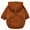 Brown, variant on DAKIMOE Small Dog Hoodie, Fleece Lined Puppy Clothes Warm Sweatshirt Pullover, Soft Pet Hoodie Jacket with Pocket Adjustable Drawstring, Dogs Outfit for Yorkie, Maltese, Pomeranian