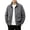 Gray, variant on Stand Collar Cargo Jackets for Men Multi Pocket Utility Workwear Zip Up Outerwear Long Sleeve Lightweight Functional Durable Coats