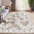 thumbnail image 2 of Vintage Area Rug Machine Washable Low Pile Soft Floor Carpet Non Slip Non Shedding Accent Rug for Living Room Bedroom Entryway Dining Room Office, 2 of 8