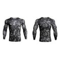 thumbnail image 4 of Eigraketly Camisa delgada deportiva de manga larga de estilo informal de diseño Simple para hombre, camisetas estampadas de poliéster con cuello Uniforme atlético Tela escocesa negra L Eigraketly OD028984-14, 4 of 6