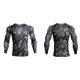 thumbnail image 5 of Greeniant Camisa delgada deportiva de manga larga de estilo informal de diseño Simple para hombre, camisetas estampadas de poliéster con cuello Uniforme atlético Tela escocesa negra L Greeniant OD028984-14, 5 of 6