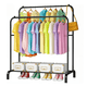 thumbnail image 1 of Perchero Elegante Organizador De Ropa Closet Doble Armario Negro, 1 of 8