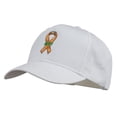 thumbnail image 2 of Army Support Ribbon Embroidered Cap - White OSFM, 2 of 5