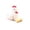 A002- White, variant on Chicken Stuffed Animal Cute Stuffed Animal Plush Keychain for Farm Birthday Decorations Kids Birthday Gift White, 1 Pack